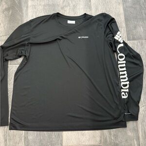 Columbia Black Long Sleeve Performance Tee
